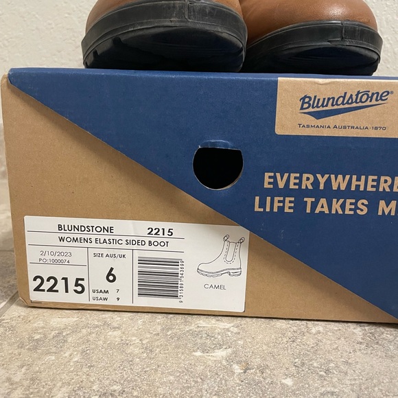 Blundstone 2216 Camel Leather High Top Chelsea Boots Women’s size 9 GUC with box - Picture 5 of 9